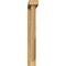 Ekena Millwork Traditional Block Rough Sawn Bracket w/ Offset Brace, Western Red Cedar, 4"W x 22"D x 30"H BKT0402X22X30TRA05RWR - alternate 3